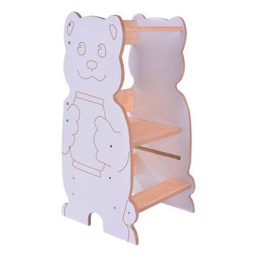 Torre didattica BEAR bianco/acero