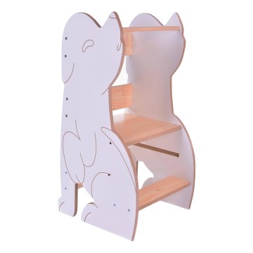 Torre didattica WOLF bianco/acero