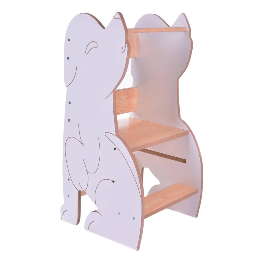 Torre didattica WOLF bianco/acero