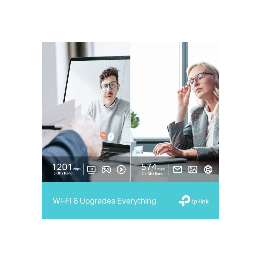 TP-Link - Adattatore USB wireless a doppia banda con Wi‑Fi 6