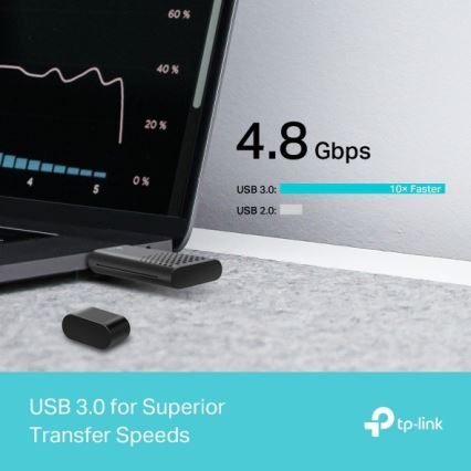TP-Link - Adattatore USB wireless dual-band con Wi-Fi 6 Archer TX20U