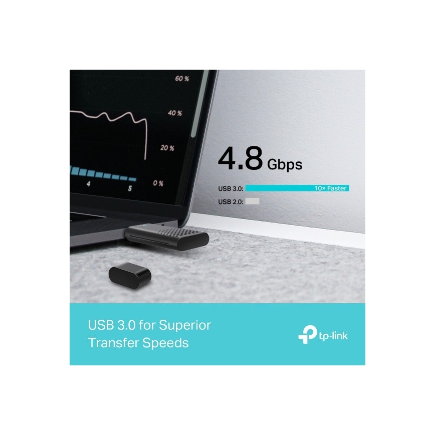TP-Link - Adattatore USB wireless dual-band con Wi-Fi 6 Archer TX20U