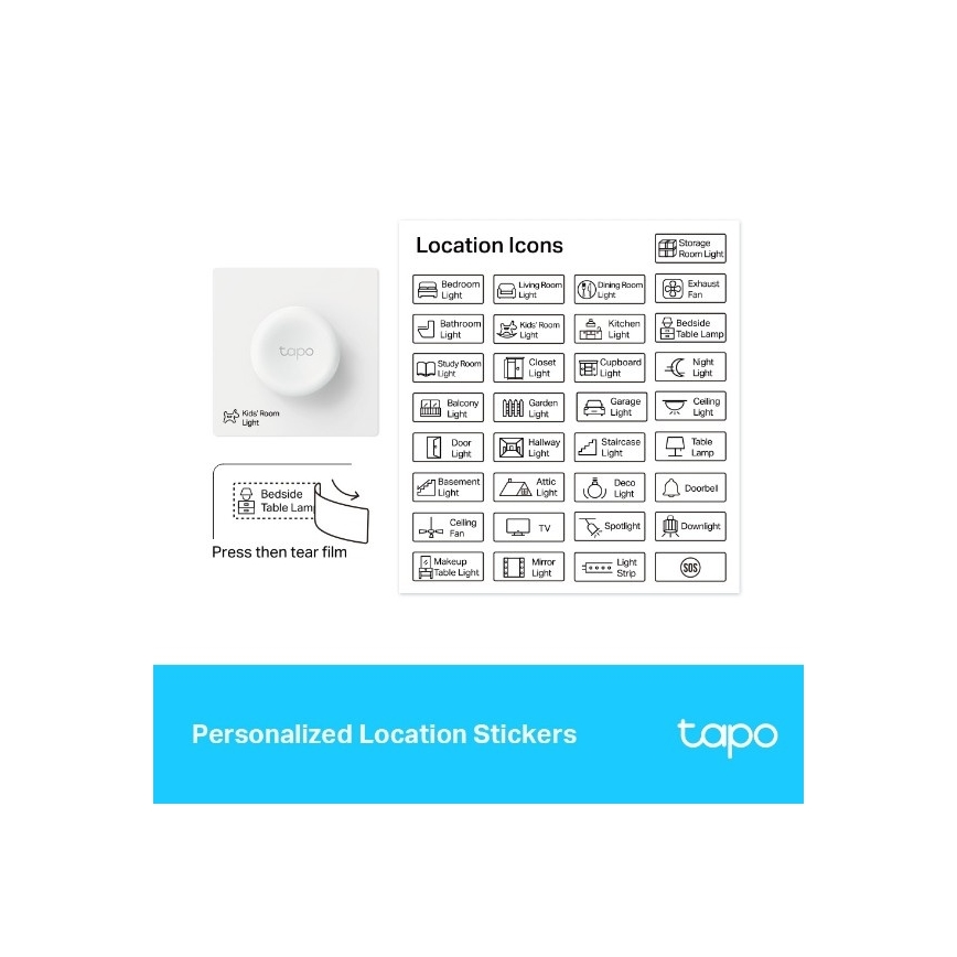 TP-Link - Dimmer tattile intelligente 1xCR2032 Wi‑Fi