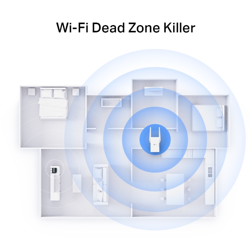 TP-Link - Extender Wi-Fi 6 Dual Band RE705X