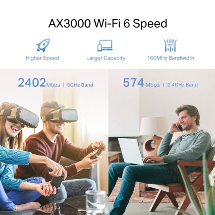 TP-Link - Extender Wi-Fi 6 Dual Band RE705X