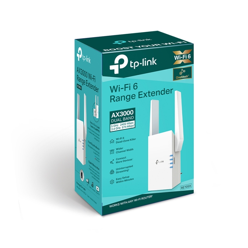 TP-Link - Extender Wi-Fi 6 Dual Band RE705X