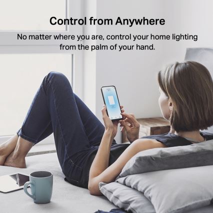 TP-Link - Interruttore intelligente per illuminazione a due pulsanti 2xAAA Wi-Fi