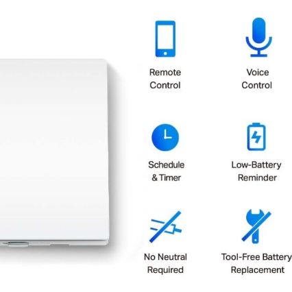 TP-Link - Interruttore intelligente per luci 2xAAA