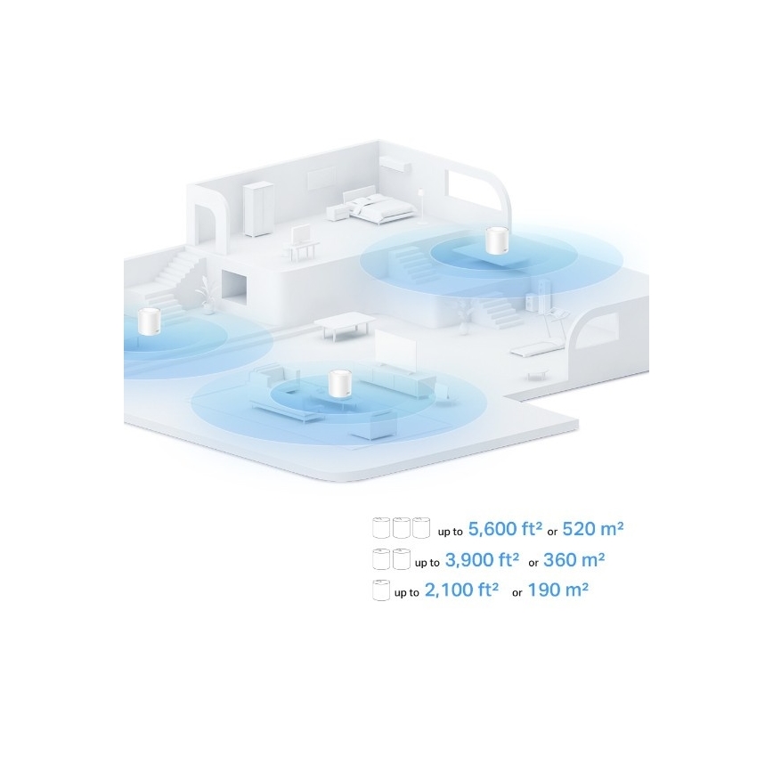 TP-Link - KIT 3x sistema mesh Wi‑Fi 6 per tutta la casa Deco X10