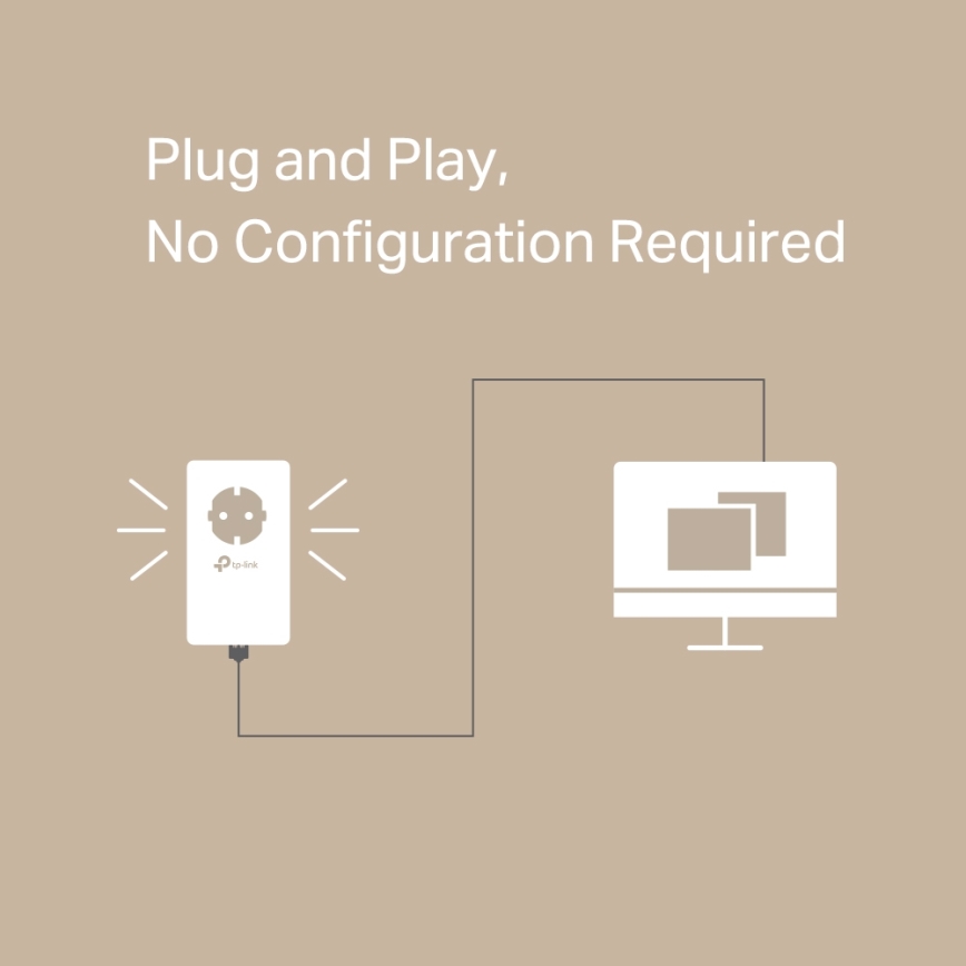 TP-Link - Kit Powerline Gigabit con presa passante