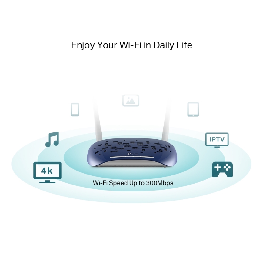 TP-Link - Modem e router 300 Mbps Wireless N VDSL/ADSL