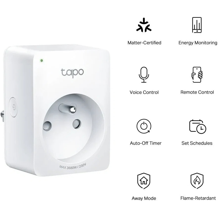 TP-Link - Presa intelligente E MATTER 3680W Wi-Fi
