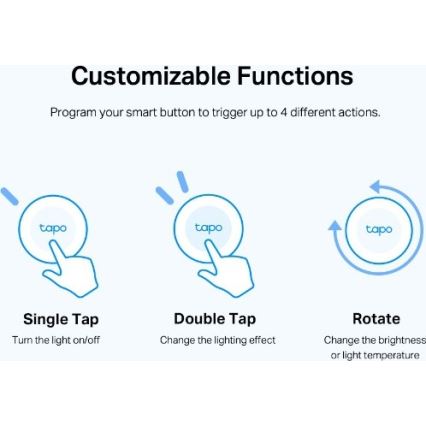 TP-Link - Pulsante intelligente 1xCR2032 Wi-Fi