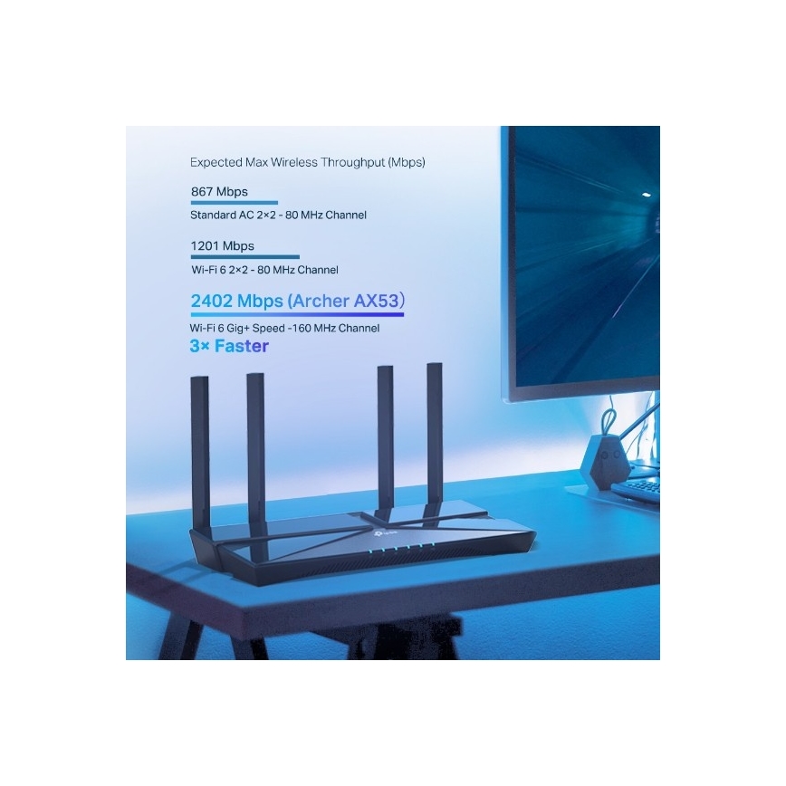 TP-Link - Router Wi-Fi 6 Gigabit a doppia banda