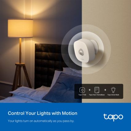 TP-Link - Sensore di movimento intelligente 1xCR2450 Wi-Fi
