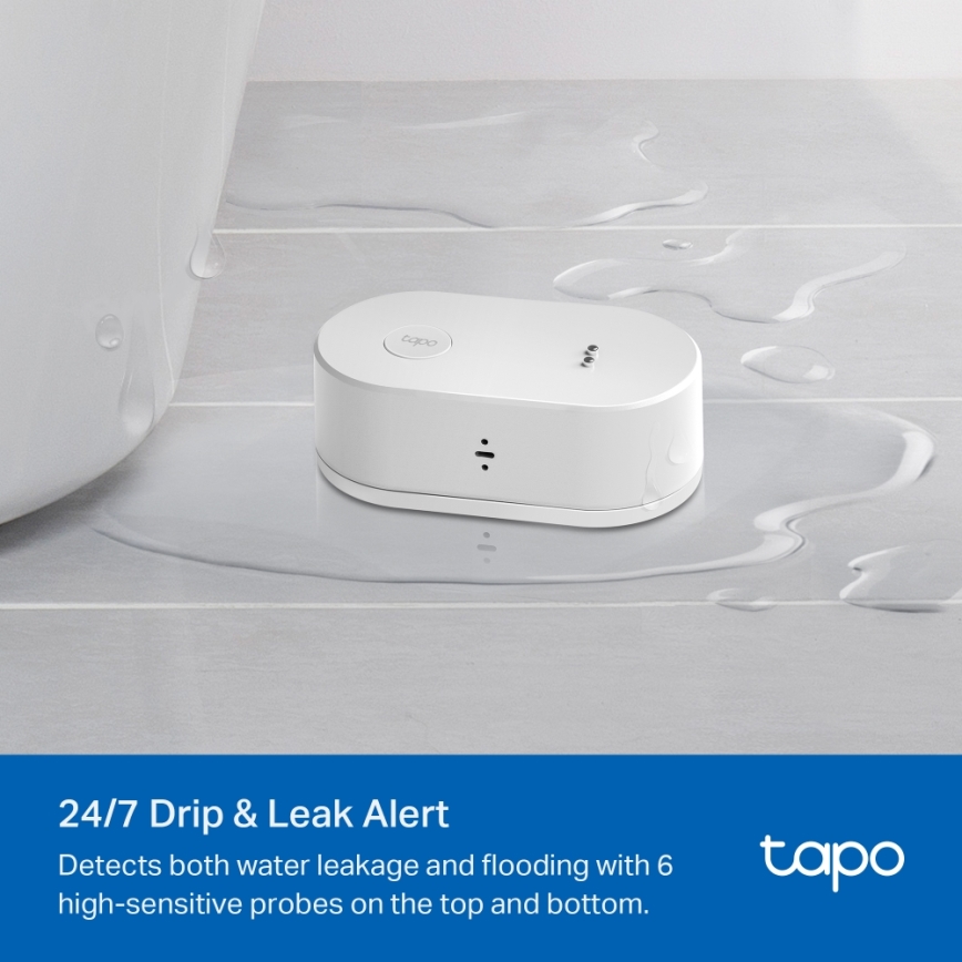 TP-Link - Sensore intelligente di perdite d'acqua, 2x AAA, Wi‑Fi