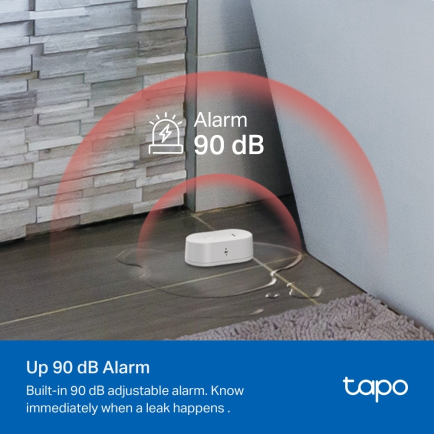 TP-Link - Sensore intelligente di perdite d'acqua, 2x AAA, Wi‑Fi