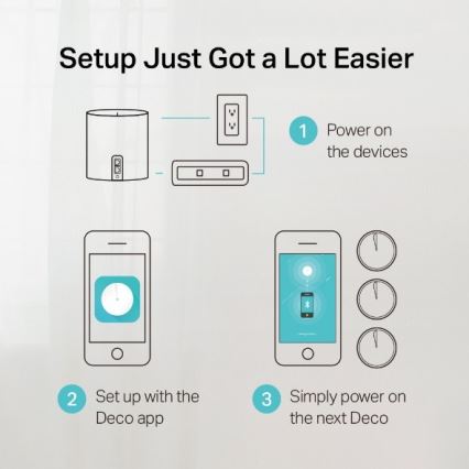 TP-Link - Set da 3 Deco X50, sistema mesh Wi-Fi 6 per tutta la casa