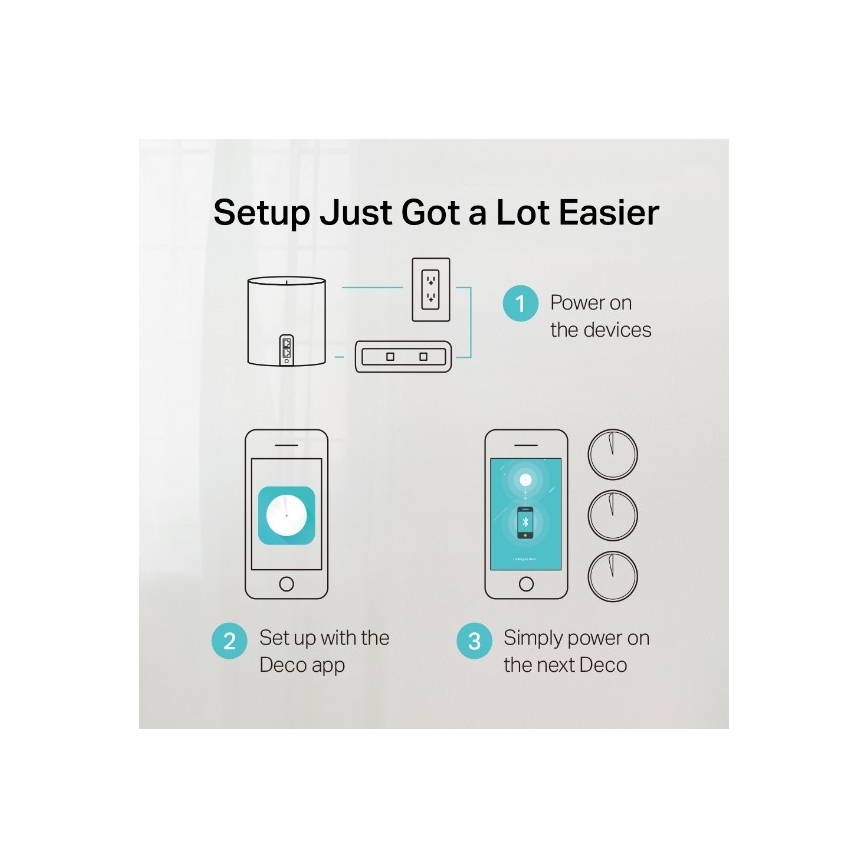 TP-Link - Set da 3 Deco X50, sistema mesh Wi-Fi 6 per tutta la casa