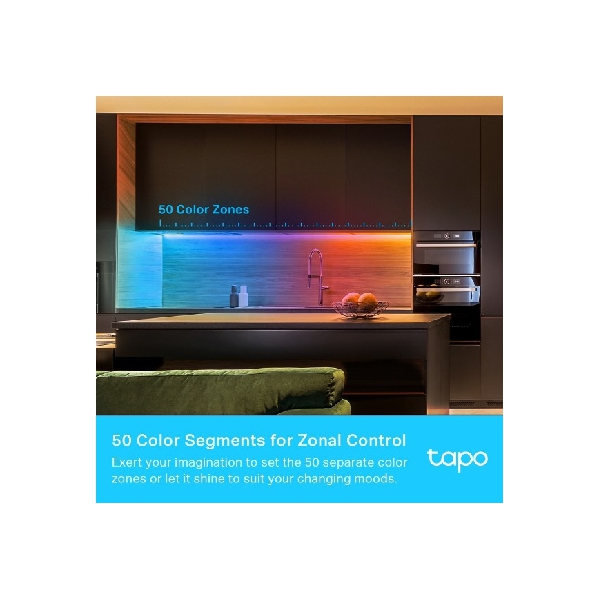 TP-Link - Striscia LED RGBW dimmerabile 5 m LED/24W/230V Wi-Fi