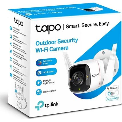 TP-Link - Telecamera esterna intelligente con sensore, certificazione IP66 e connettività Wi‑Fi