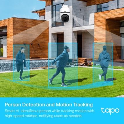 TP-Link - Telecamera per esterni con sensore, protezione IP65 e Wi‑Fi