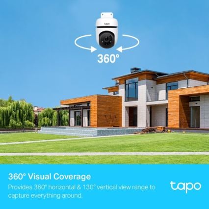 TP-Link - Telecamera per esterni con sensore, protezione IP65 e Wi‑Fi