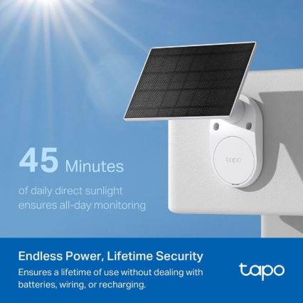 TP-Link - Telecamera solare per esterni con sensore, IP65, Wi-Fi