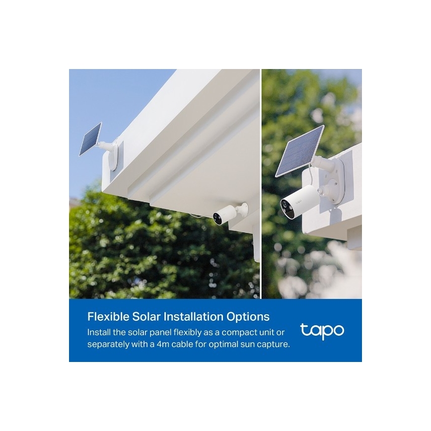 TP-Link - Telecamera solare per esterni con sensore, IP65, Wi-Fi