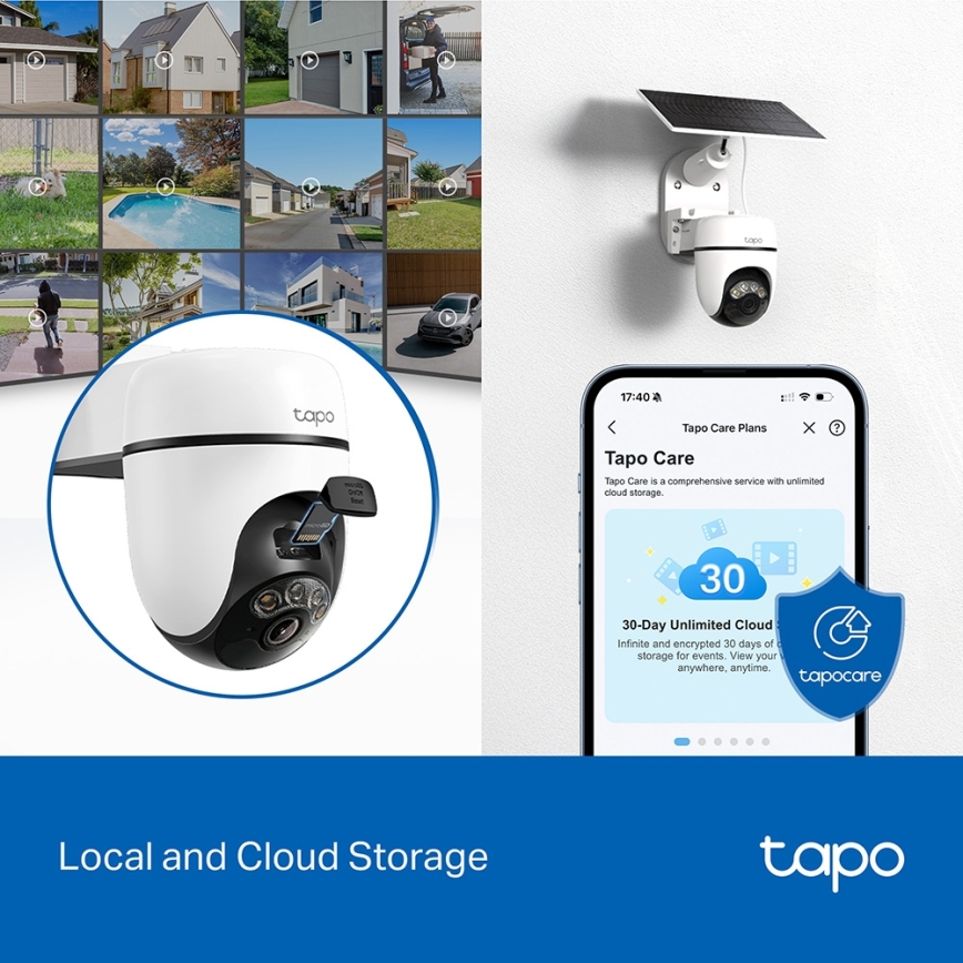TP-Link - Telecamera solare intelligente 5V IP65 Wi‑Fi