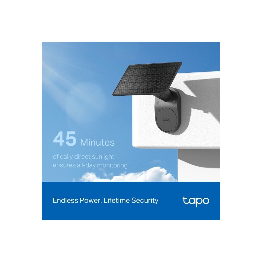TP-Link - Telecamera solare per esterni con sensore IP65 Wi-Fi