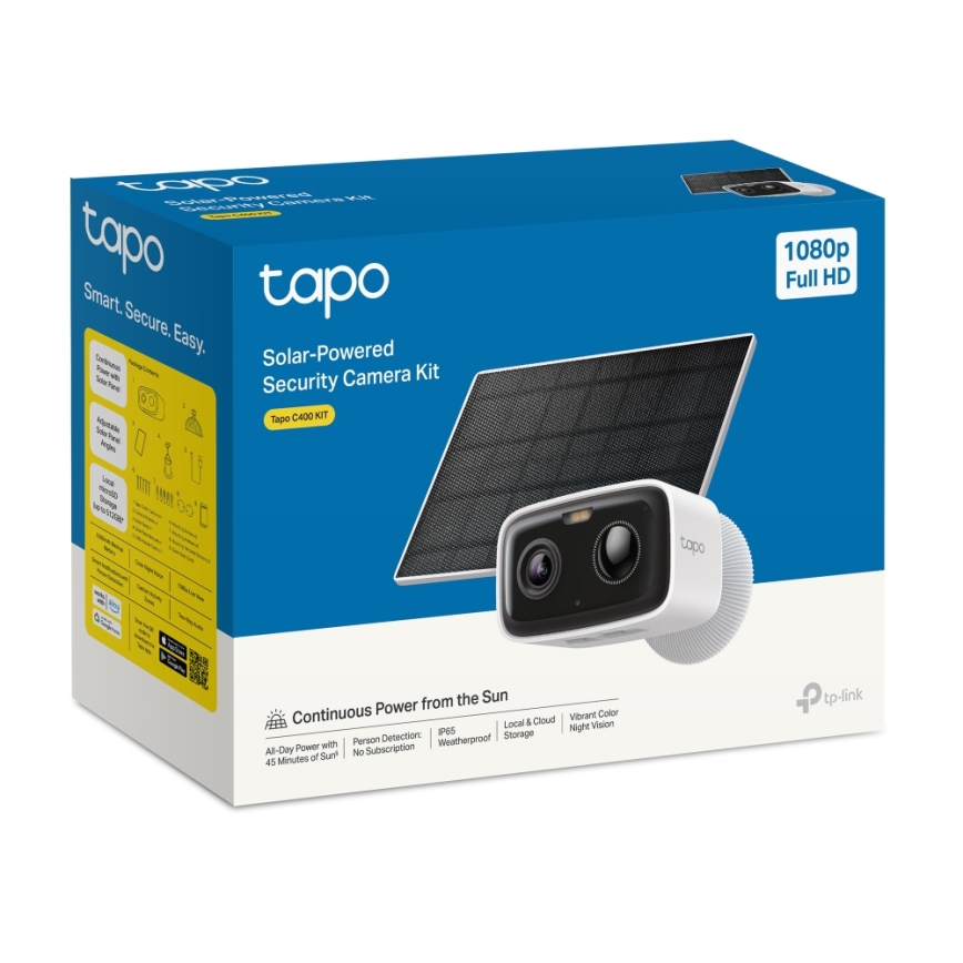TP-Link - Telecamera solare smart 5200 mAh 5V IP65
