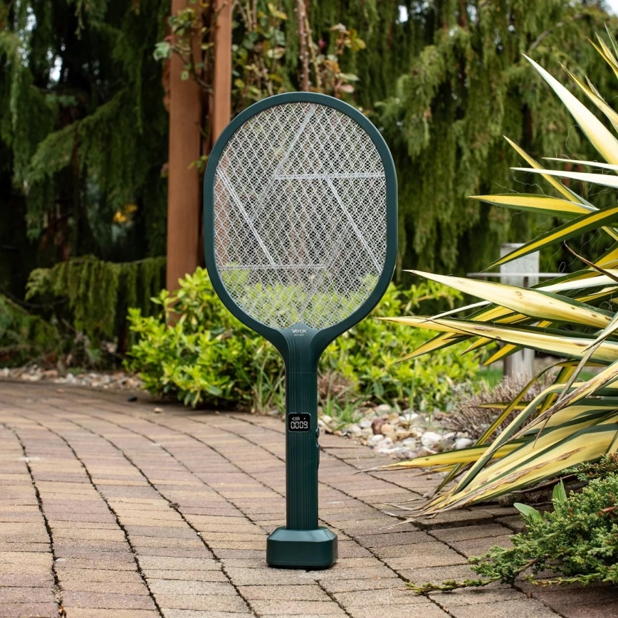 Trappola elettrica per insetti LED 2 in 1 con display LCD 1200 mAh/5V verde