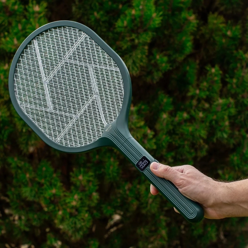 Trappola elettrica per insetti LED 2 in 1 con display LCD 1200 mAh/5V verde