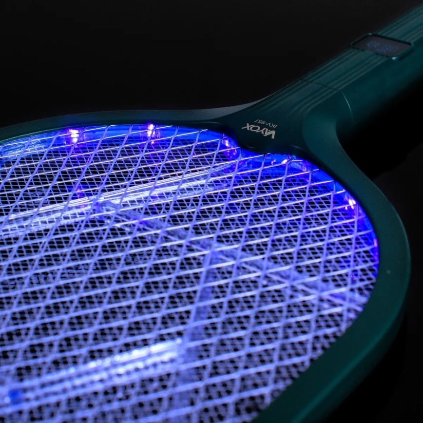 Trappola elettrica per insetti LED 2 in 1 con display LCD 1200 mAh/5V verde