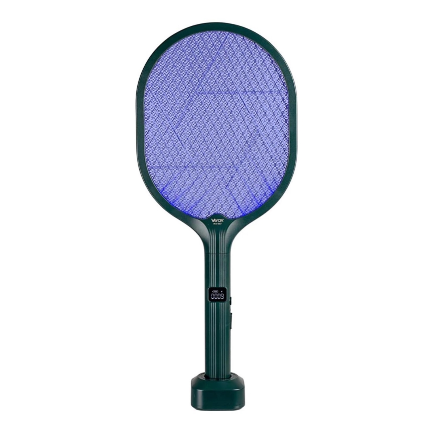 Trappola elettrica per insetti LED 2 in 1 con display LCD 1200 mAh/5V verde