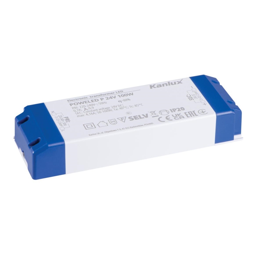 Trasformatore elettronico LED 100W/24V