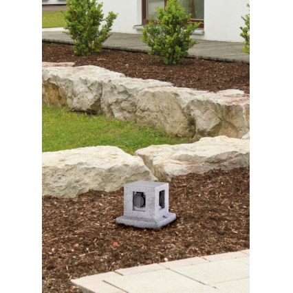 Trio - Colonna per prese da esterno con timer 4Z SCHUKO 230V IP44