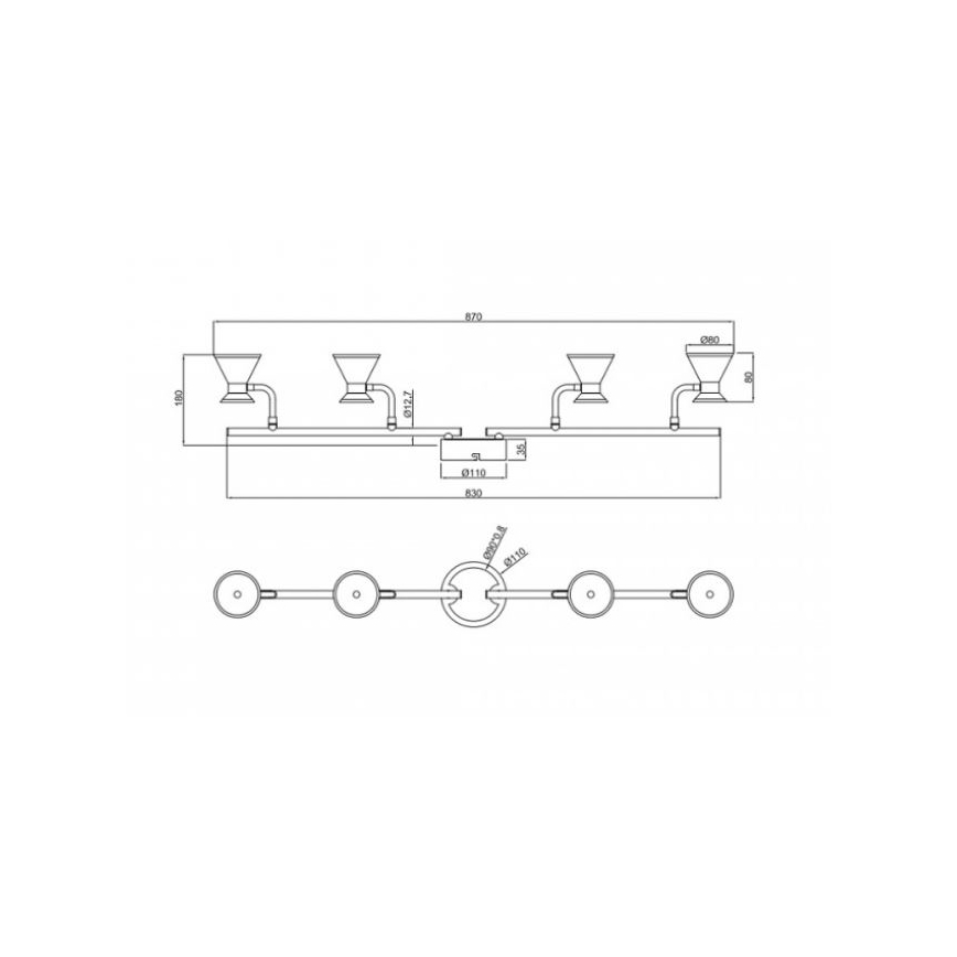 Trio - Faretto LED DUKE 4xLED/4,3W/230V