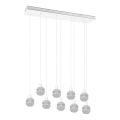 Trio - Lampadario a cavo MELA 9xE14/25W/230V bianco
