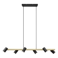 Trio - Lampadario a sospensione con cavo MARLEY 6xGU10/35W/230V nero/oro