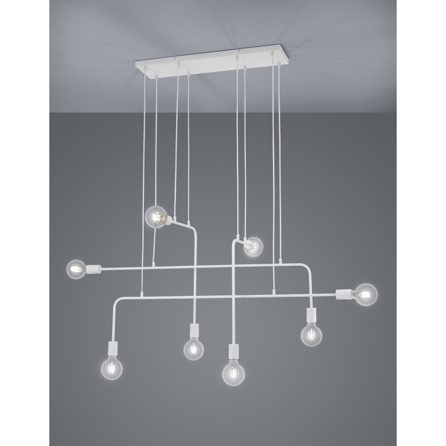 Trio - Lampadario a sospensione con filo CONNOR 8xE27/10W/230V