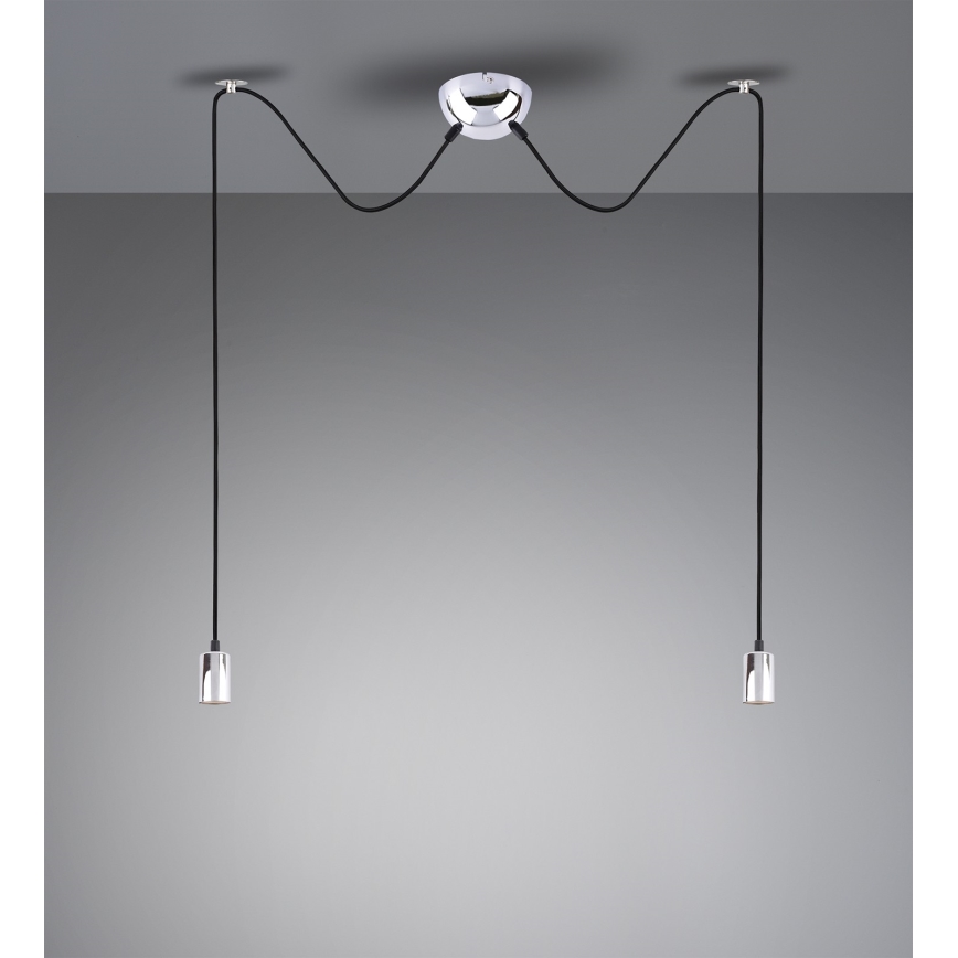 Trio - Lampadario a sospensione con filo CORD 2xE27/60W/230V ragno