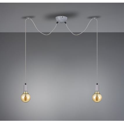 Trio - Lampadario a sospensione con filo CORD 2xE27/60W/230V ragno