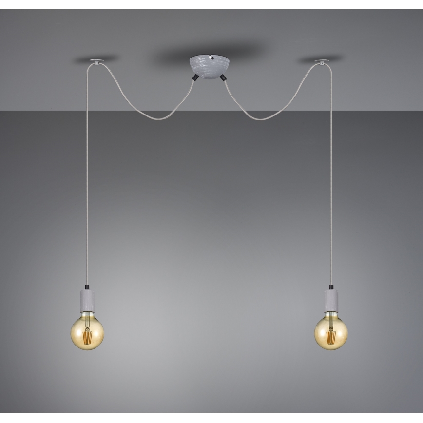 Trio - Lampadario a sospensione con filo CORD 2xE27/60W/230V ragno