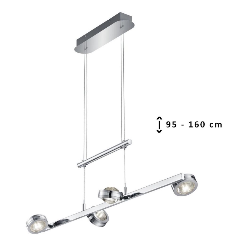 TRIO - Lampadario a sospensione con filo LENTIL 8xLED/2,3W/230V