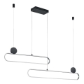 Trio - Lampadario a sospensione LED dimmerabile su cavo GRANT LED/54W/230V 2300/3000/4000K nero/cromo satinato