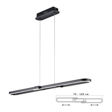TRIO - Lampadario LED dimmerabile a sospensione con filo ROMULUS LED/26W/230V