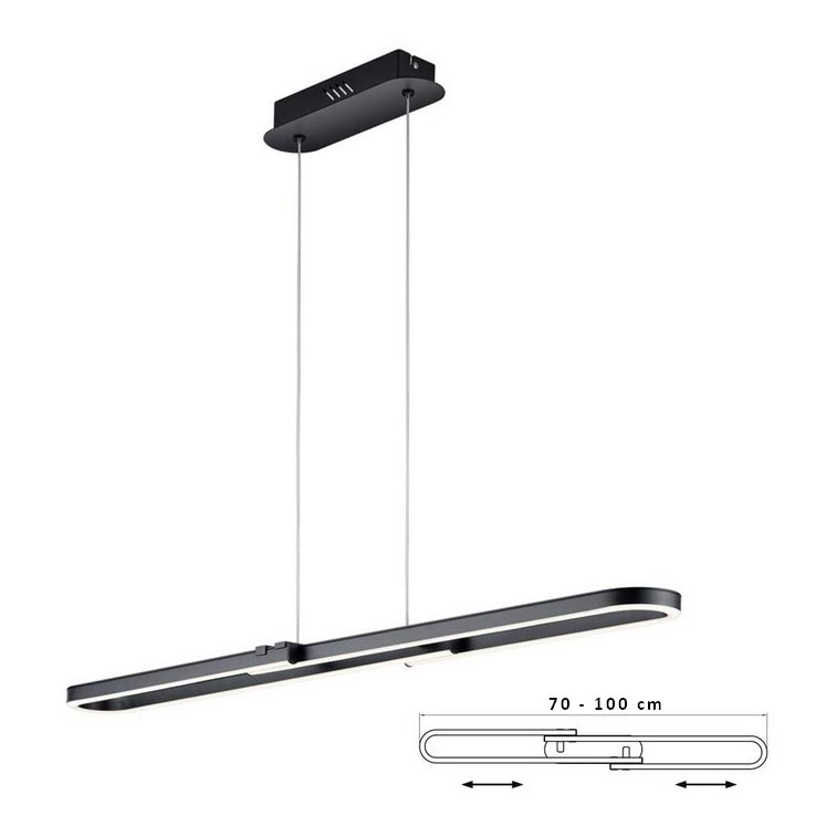 TRIO - Lampadario LED dimmerabile a sospensione con filo ROMULUS LED/26W/230V