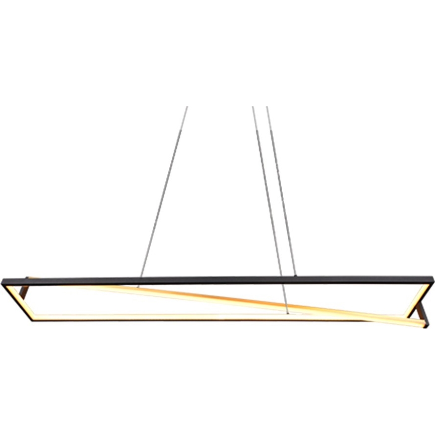 Trio - Lampadario LED dimmerabile a sospensione con cavo EDGE LED/35W/230V 2300/3000/4000K nero/oro